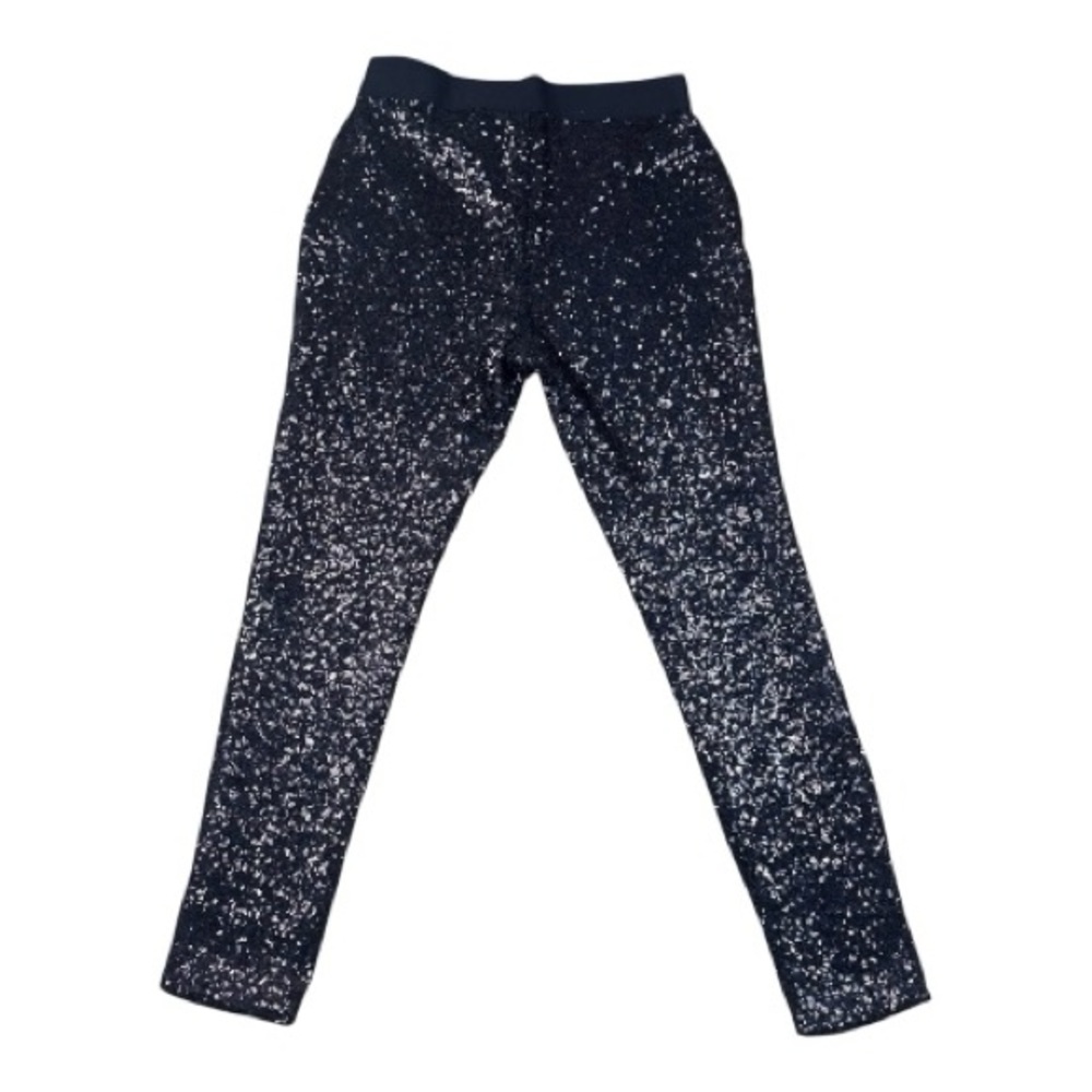 GAP Black Sequin Ankle Pants Size Small Party NYE Dressy - Picture 6 of 8